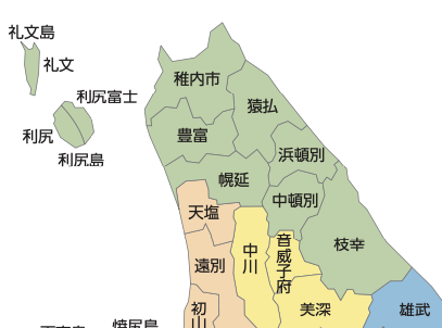 宗谷総合振興局略図