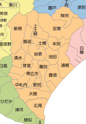 十勝総合振興局略図