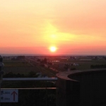 マオイの丘から見た夕日