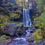 深緑の滝（美深町）