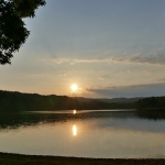 チミケップ湖の夕景（津別町）