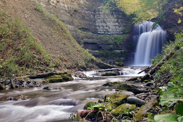 盤の沢滝（赤井川村）