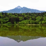 姫沼と利尻富士（利尻富士町）