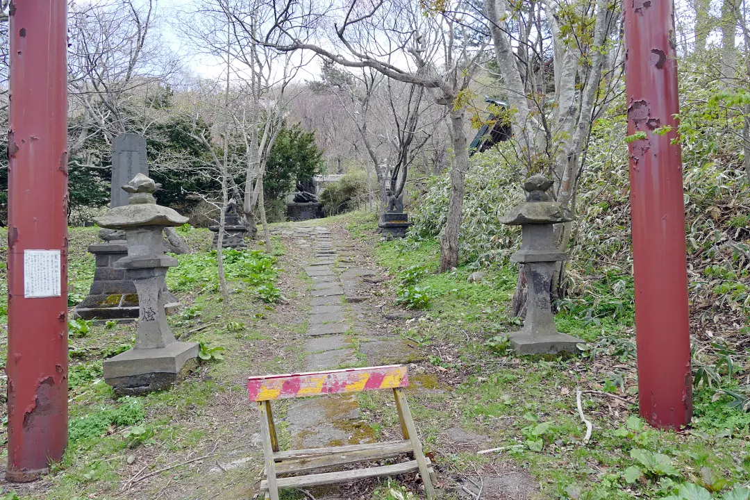 03P1160252 鷲別神社鳥居と参道