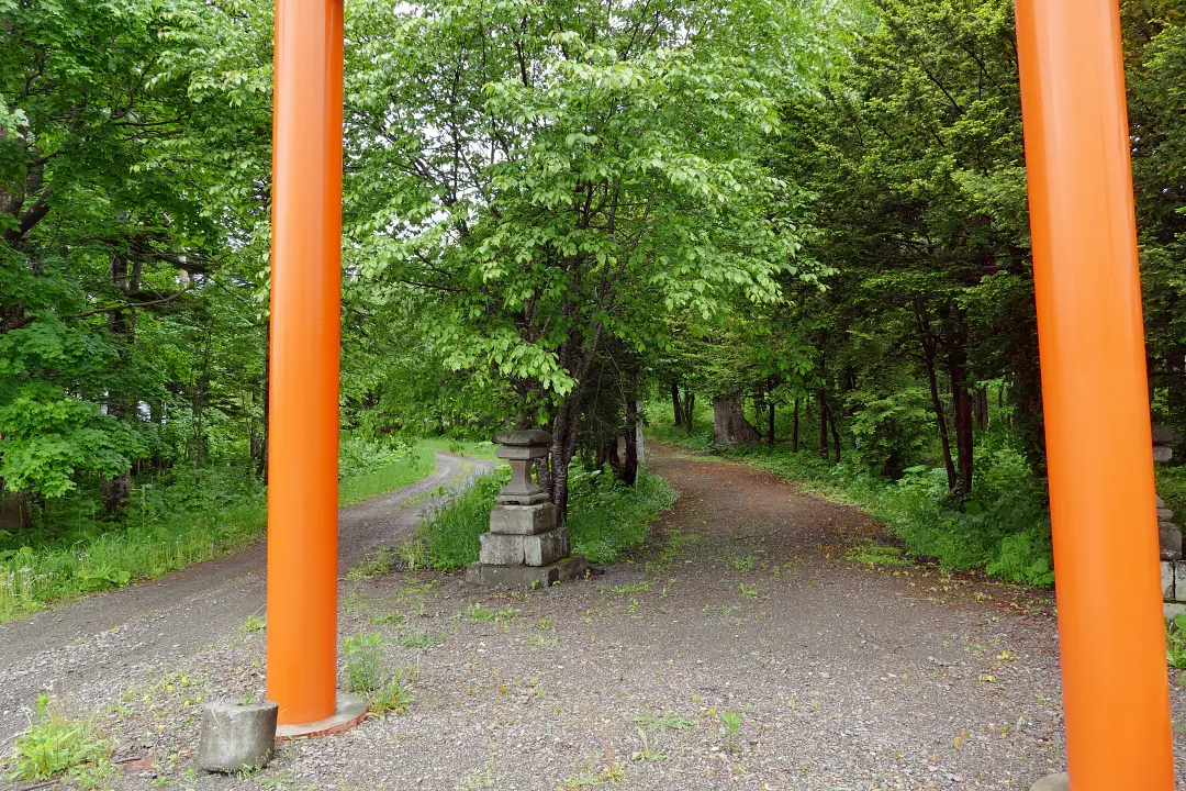 03P1180071 中川神社 鳥居をくぐる
