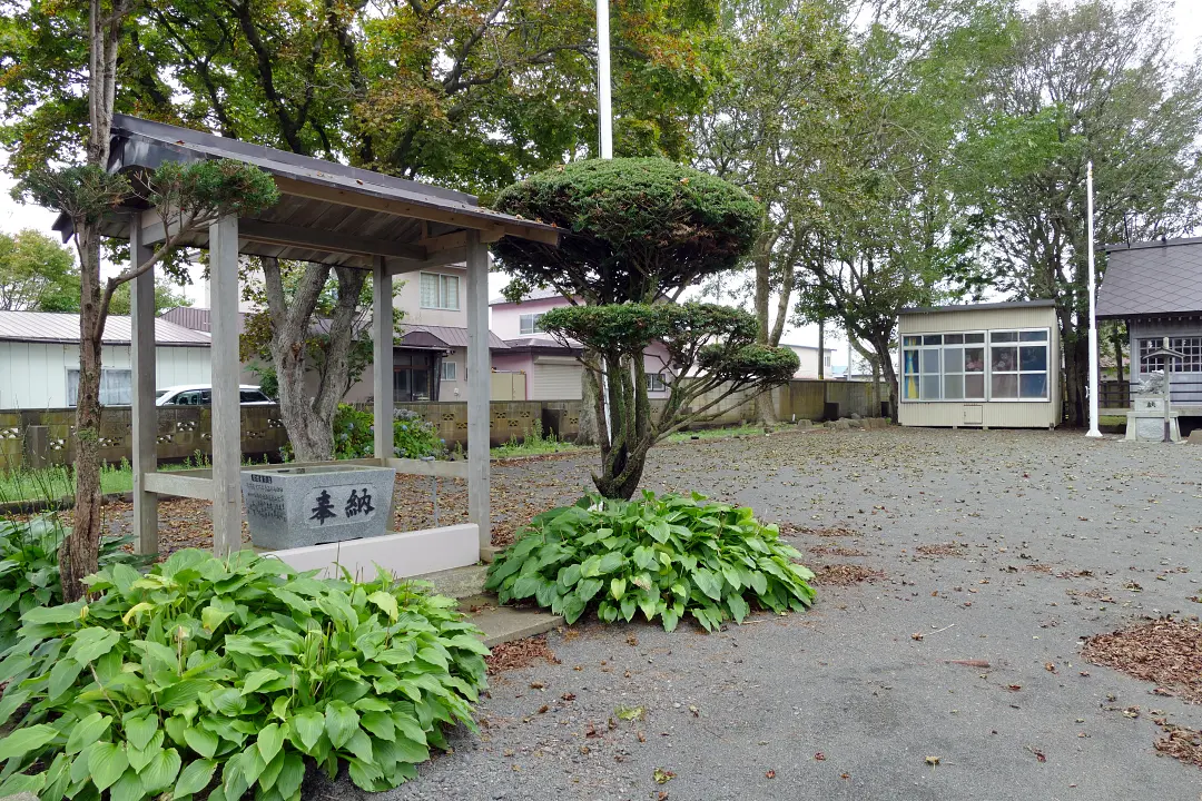 根室出雲神社 手水舎