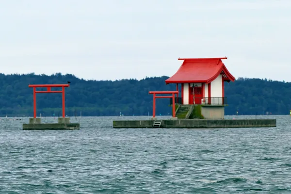 牡蠣島弁天神社 アップの画像
