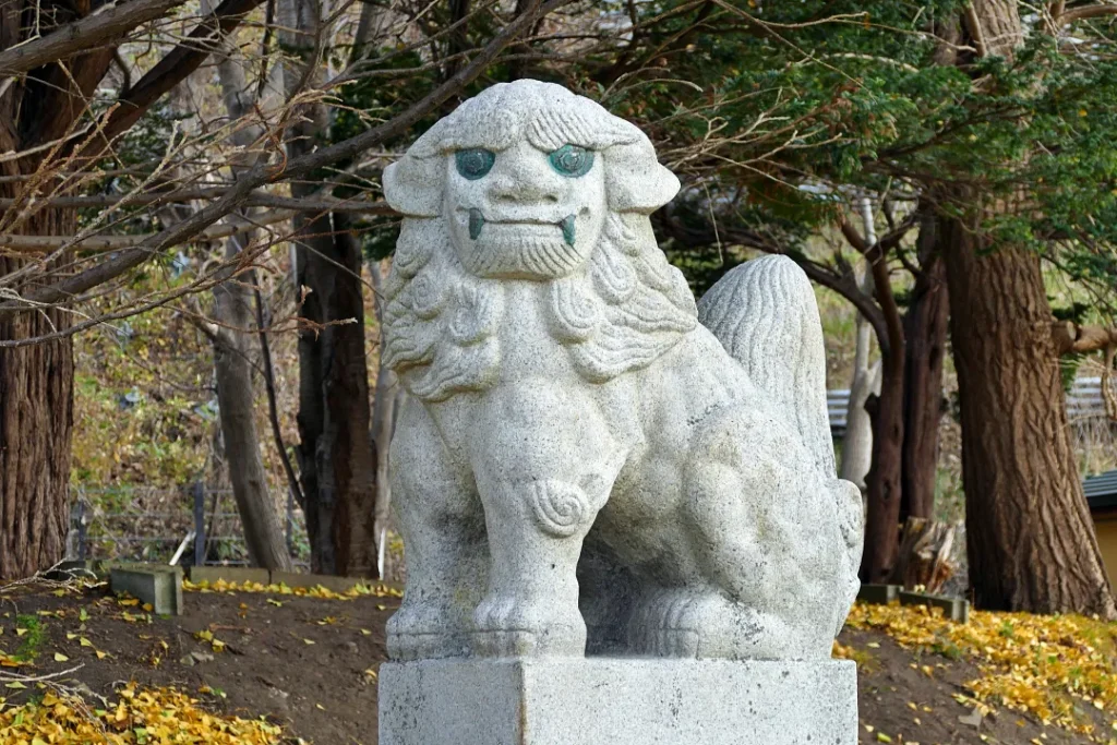 蘭島神社 狛犬吽形