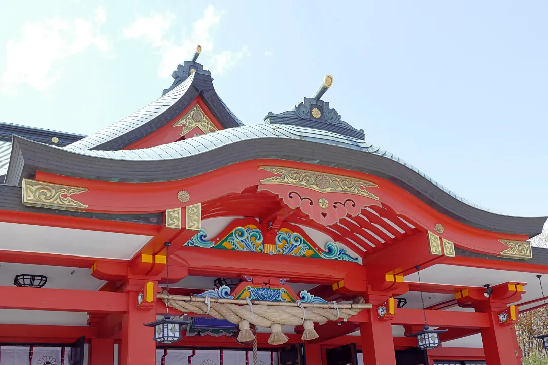 樽前山神社 拝殿のひさし