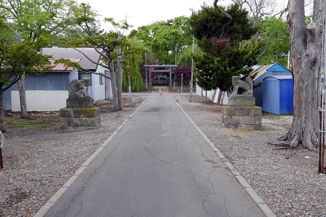 05P1010223 湧別神社 参道