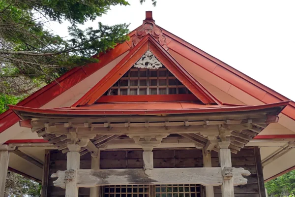 岬町神社 社殿の廂
