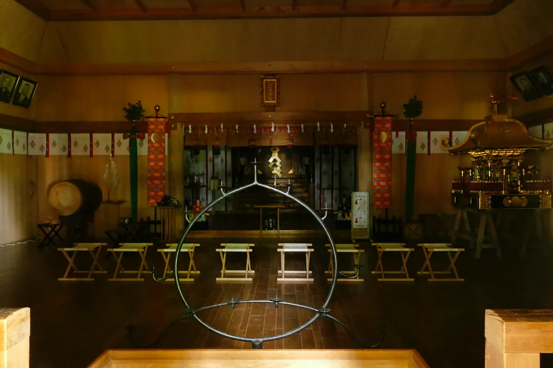 羽幌神社 拝殿の中