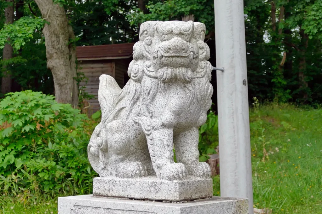 昆布神社 狛犬吽形