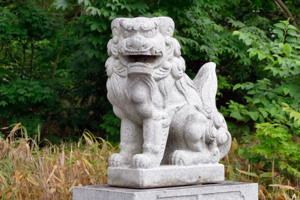 昆布神社 狛犬阿形