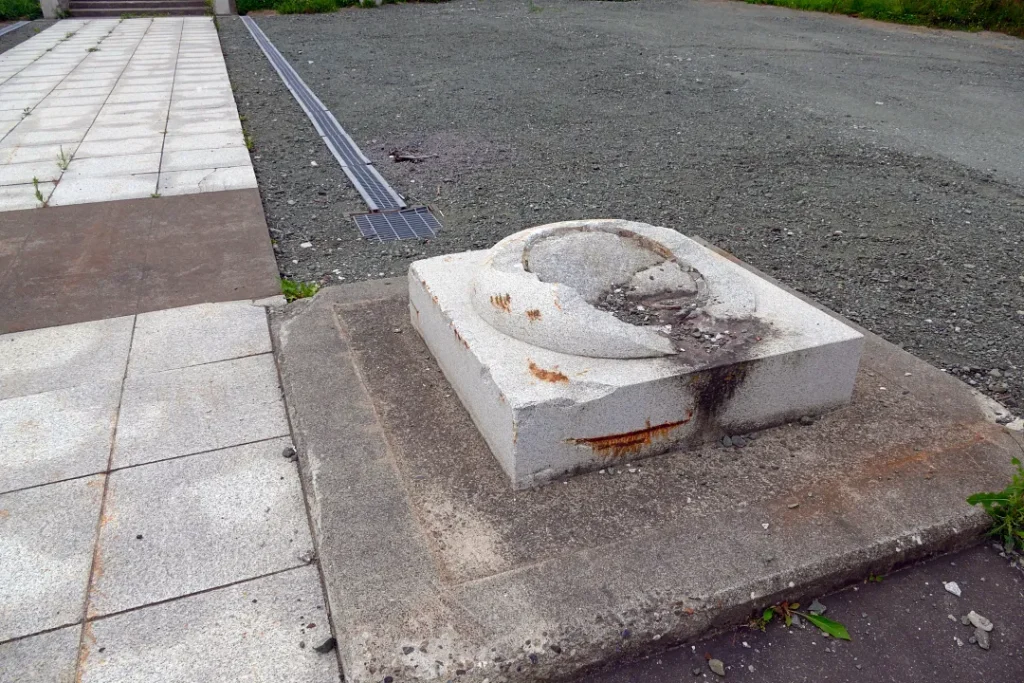 鬼鹿厳島神社 鳥居の跡