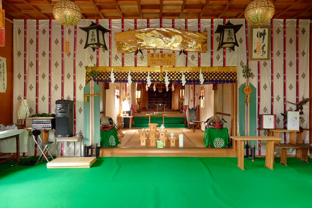 幌加内神社 拝殿の中