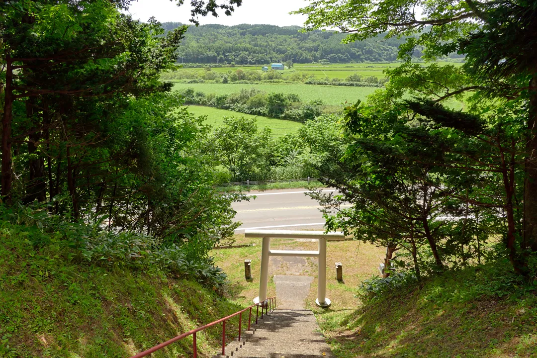 岩見神社 境内から見下ろす景色