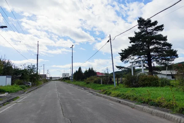 上利別神社 境内入り口