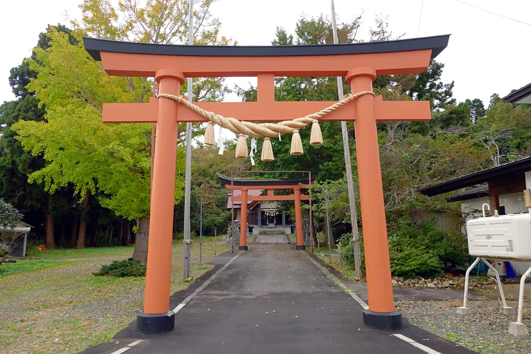 尾札部稲荷神社 一の鳥居