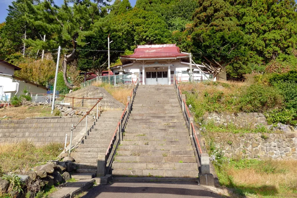 海積神社 参道の階段