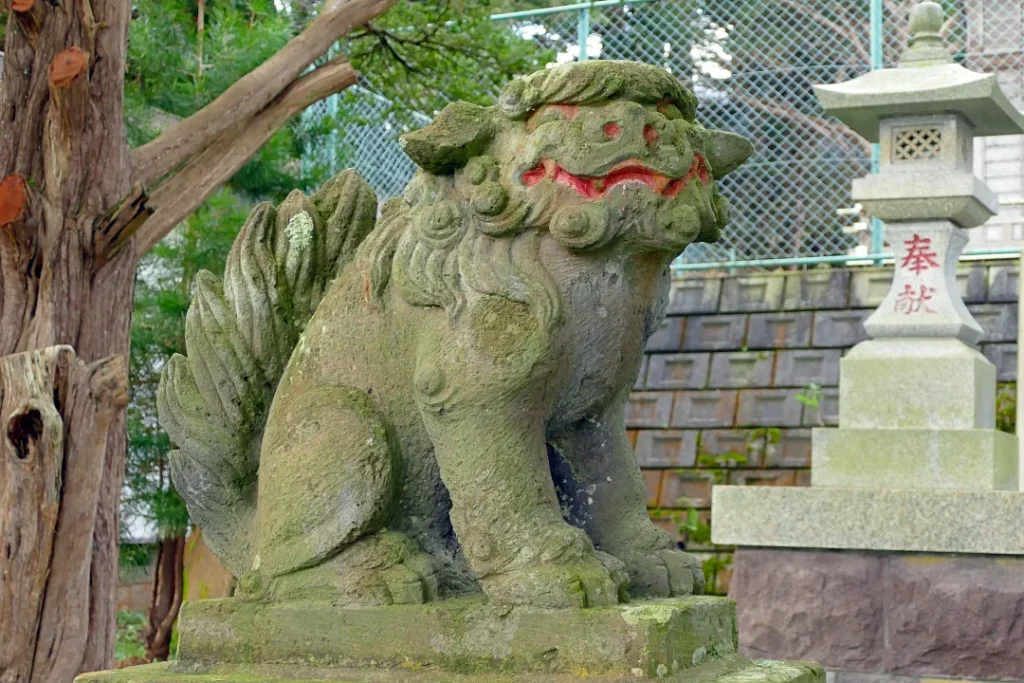 川汲稲荷神社 狛犬吽形