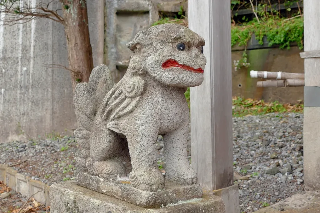ポン木直神社 狛犬吽形
