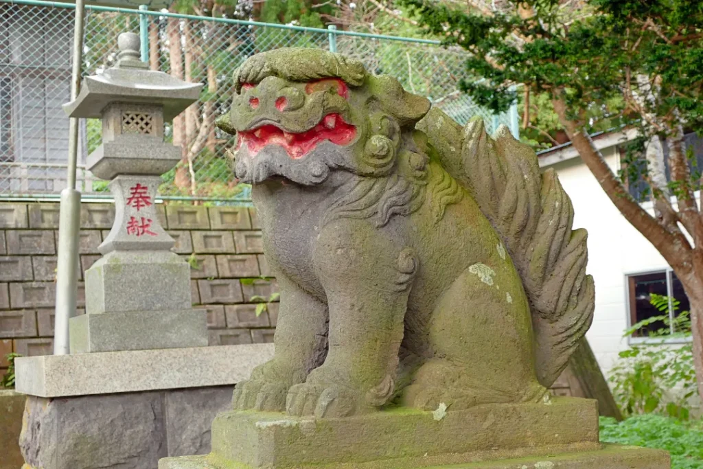 川汲稲荷神社 狛犬阿形
