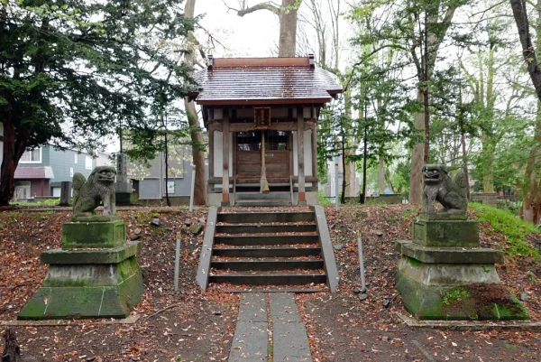 金刀比羅神社 狛犬と社殿
