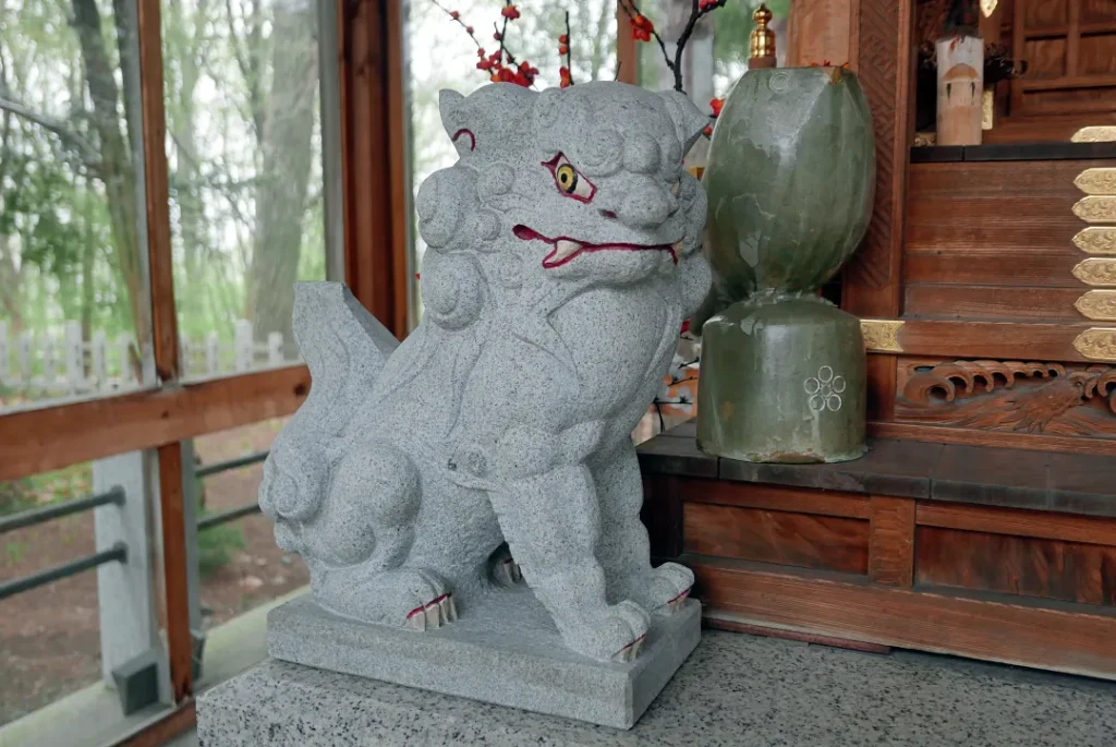 旭川天満宮 狛犬吽形