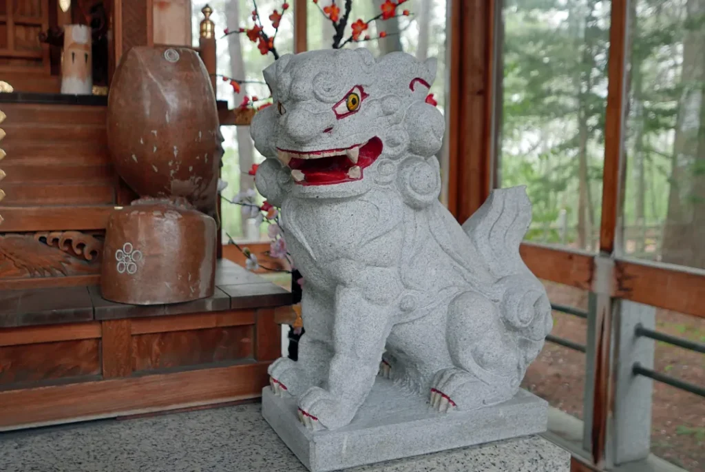 旭川天満宮 狛犬阿形