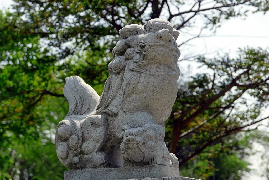 八幡神社 狛犬吽形