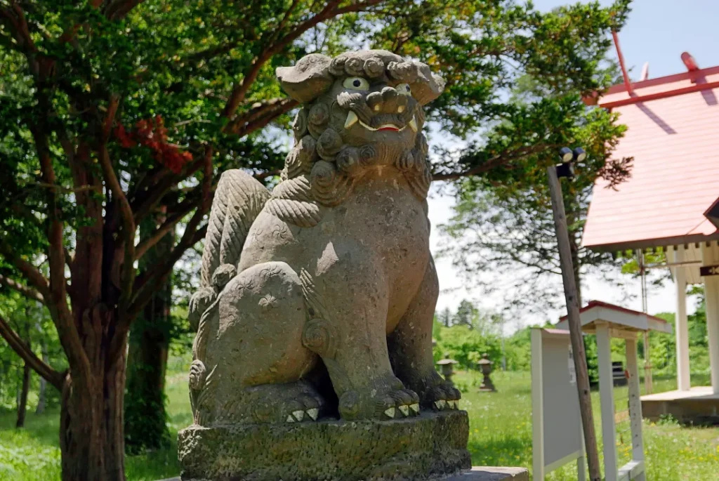 野幌神社 狛犬吽形