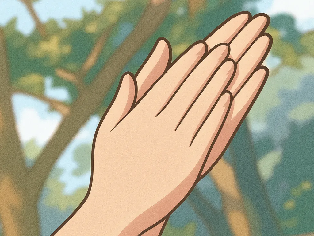 拍手(右手をずらす)