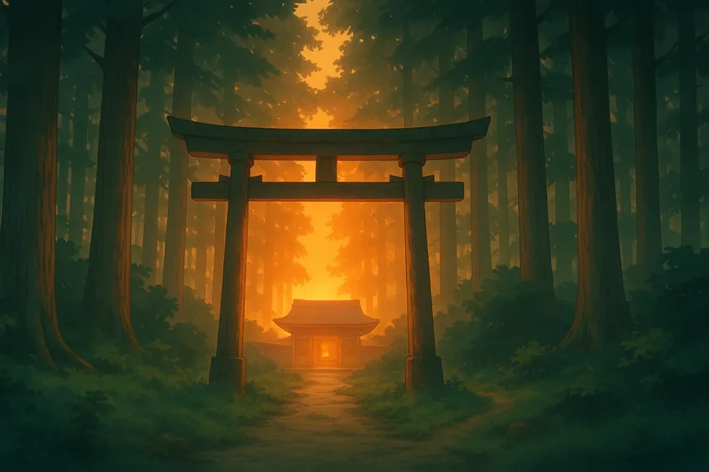 山頂の神社（イメージ）