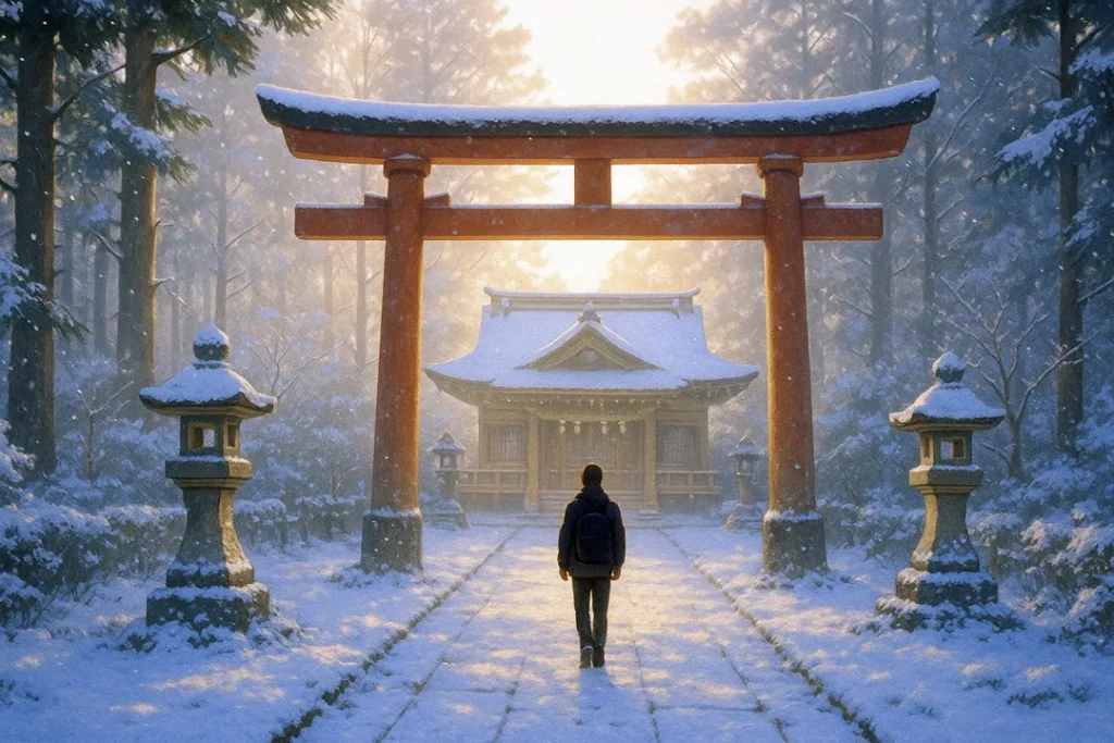 冬の参拝（イメージ）